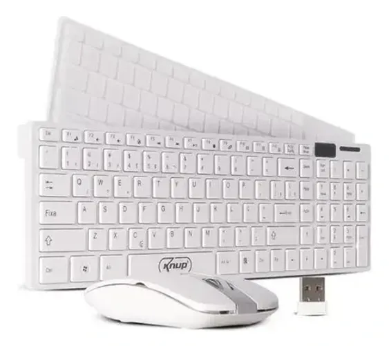 Teclado e Mouse Sem Fio Slim Knup (KP-TE123)