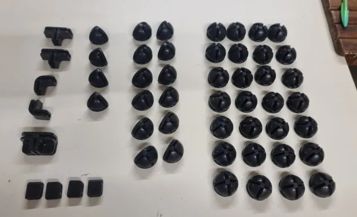 53 Conectivos/ Conectores para Balcão ou Prateleira M9dulado (Colmeia)