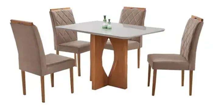 Mesa de Jantar 4 Cadeiras FRETE E MONTAGEM CORTESIA