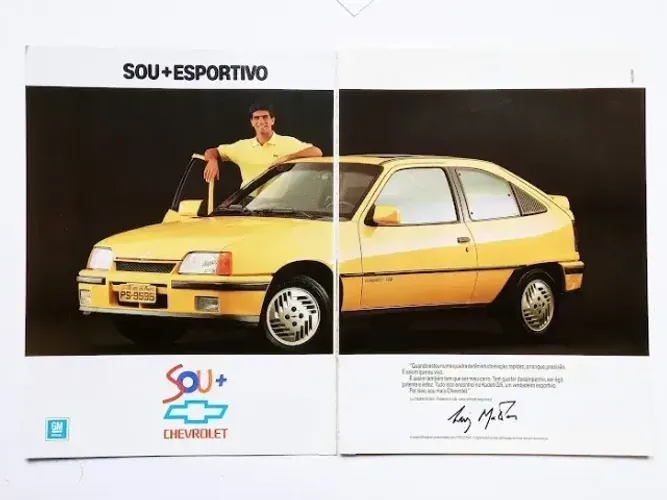 Anúncio Propaganda de Revista Kadett GS Amarelo