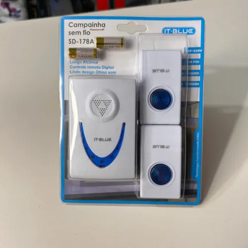 Campainha sem fio com 2 controles