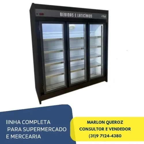 Expositor Refrigerado 3 Portas Polar 220v Novo