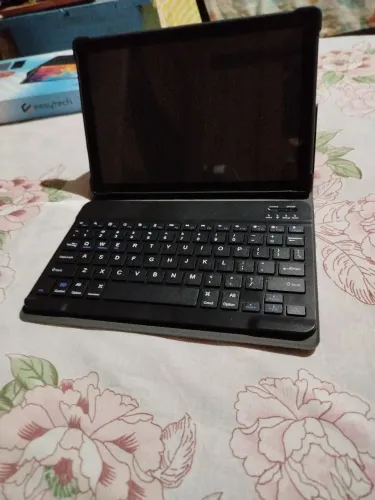 Tablet Com Teclado + Capa  Entrada para Chip 6gb Ram 128