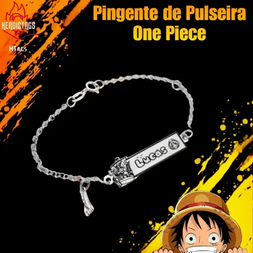 Pulseira com Pingente - One Piece