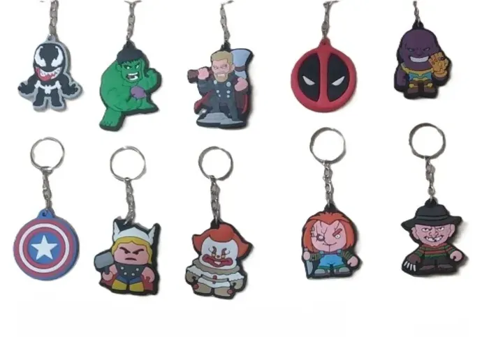 Kit 30 Chaveiros Personagens Diversos