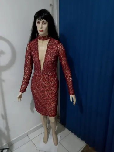Vestido Vermelho Elegante