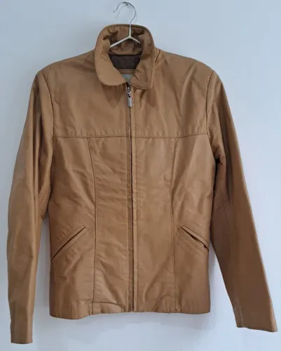 Casaco de Couro legítimo Feminino