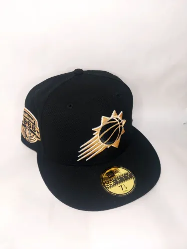 Boné Phoenix Suns preto - New era - 59fifty  - Aba reta - Basquete - Nba