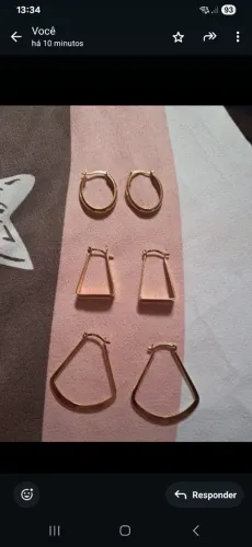 Brincos os 3 por 70 e da magold cada um usei uma vez e n gostei