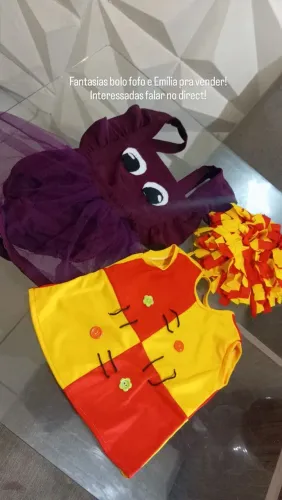 Fantasias menina bolofofo e Emília