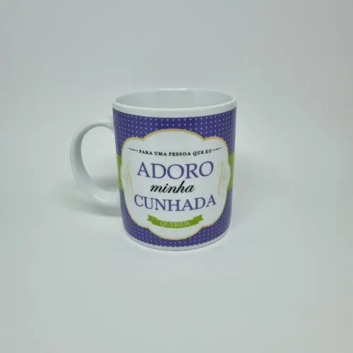 Caneca Coleção Super Família - ADORO minha CUNHADA (SIMAS)