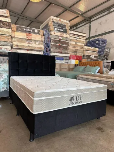Cama Box com Colchão Airtech Springpocket