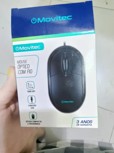 Mouse Óptico sem Fio Movitec - 1000 DPI
