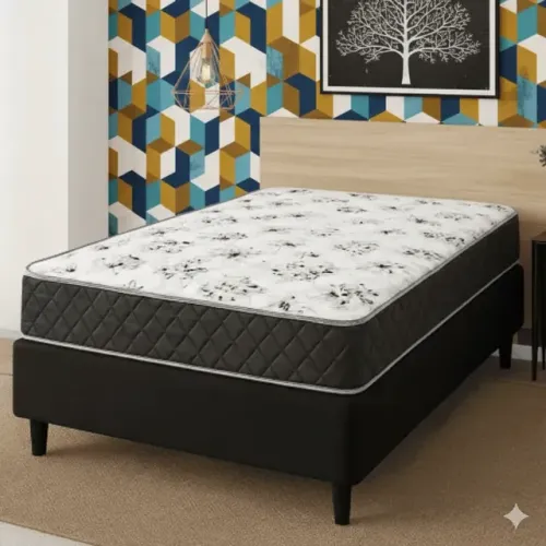 Super Oferta Conjunto base e colchão D33 Solteiro