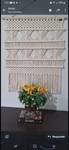 Macrame de Parede - Decoração Boho Chic