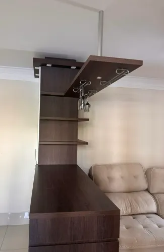 Bancada mesa gourmet, divisor de ambientes