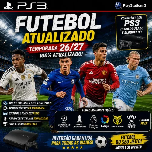 Futebol ps3 atualizado