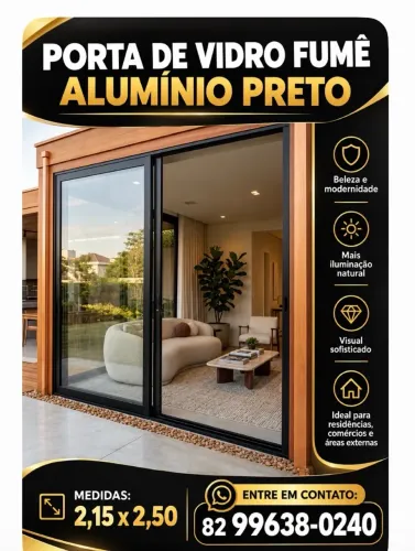 Porta alumínio