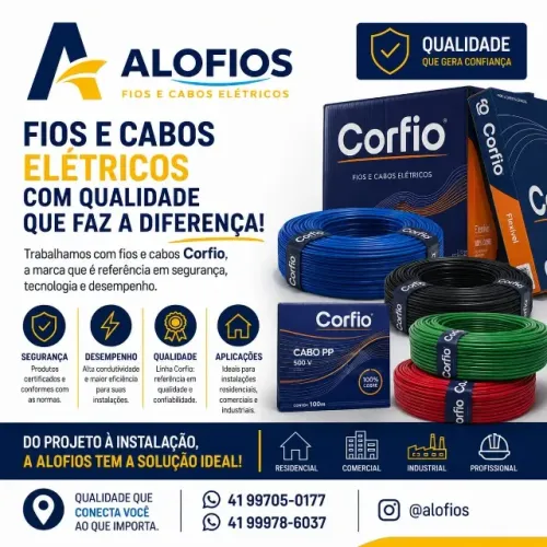 fios e cabos elétricos corfio