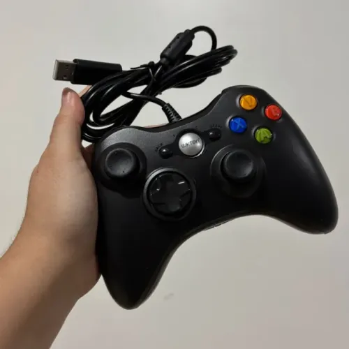 CONTROLE DE XBOX 360 COM FIO, NOVO NA CAIXA