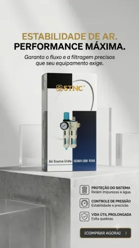 Conjunto Lubrifil Filtro Regulador E Lubrificante Ar Comprimido STNC