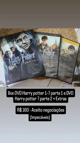 Todos DVDs Harry Potter + Extras