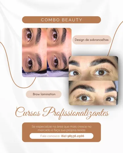 Curso design de sobrancelhas e Brow lamination 