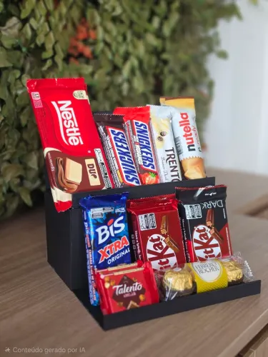 Expositor Elevador para Chocolates, Doces e Produtos | Organizador para Balcão