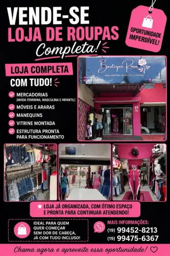 Loja de roupa feminina completa