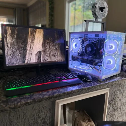 Computador Gamer Completo Ryzen 7 + RX 570 + Monitor 75Hz