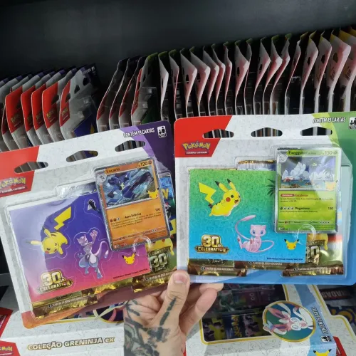 6 unidades Pack Triple Pokémon 30 anos