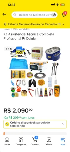 Kit assistência técnica profissional completa p/ Celular 