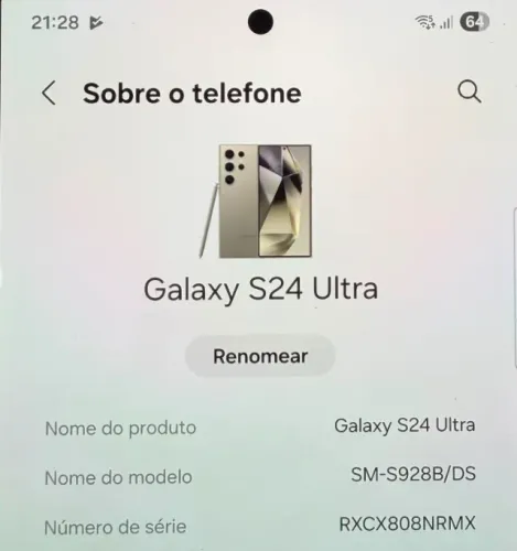 Samsung Galaxy S24 Ultra 256 GB | Cor Titânio Cinza | Estado de Novo