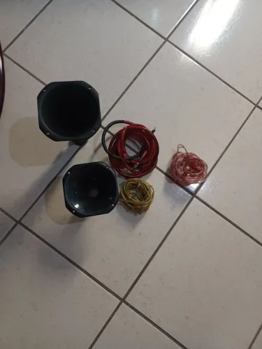 Fio 21mm para ligar módulo , Cabo Rca stetsom e Cones Corneta para Som Automotivo 