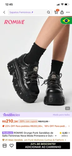 Bota feminina alternativa