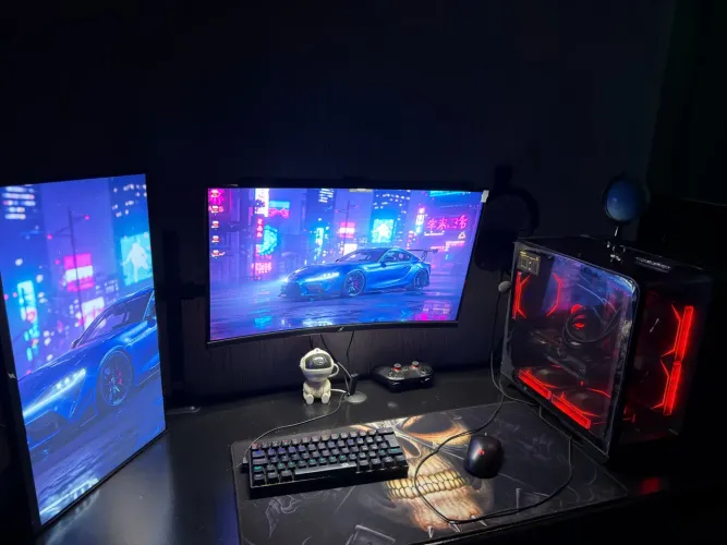 ? SETUP GAMER COMPLETO RTX 4060 + 2 telas ALTO FPS ?