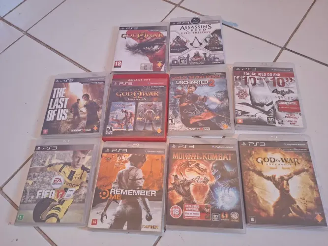 PS3 COM DEFEITO MAIS 10 JOGOS FISICOS