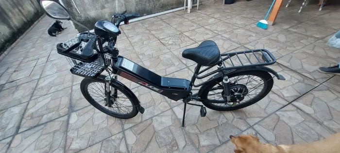 Bike Elétrica Duos Confort Full 800watss Lítio Preto COM NOTA FISCAL 