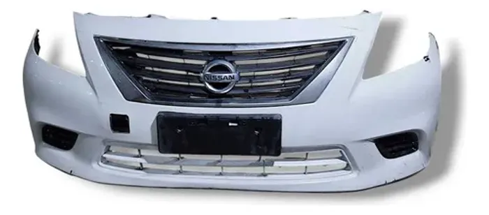 Parachoque Nissan Versa 2013 14 Original Com Detalhe Branco