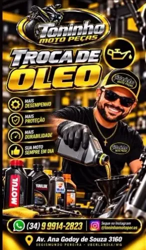 TROCA DE OLEO DE MOTOS