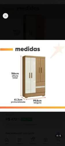 Guarda roupa pequeno