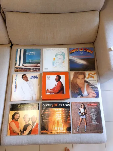 DISCOS DE VINIL, COLEÇÃO DE 9 COM RARIDADES