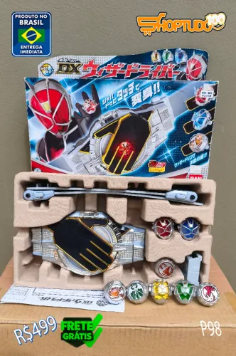 Kamen rider Wizard DX + aneis de brinde seminovo