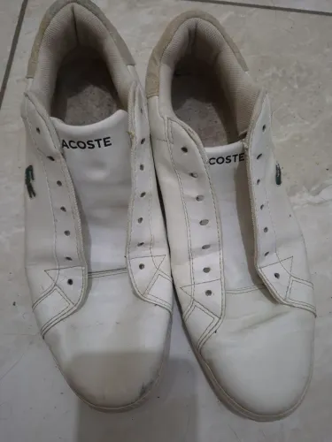 Tênis lacoste couro branco 42