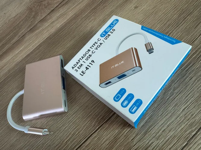 It-Blue Le- 4119 Adaptador USB-C / VGA / USB 3.0