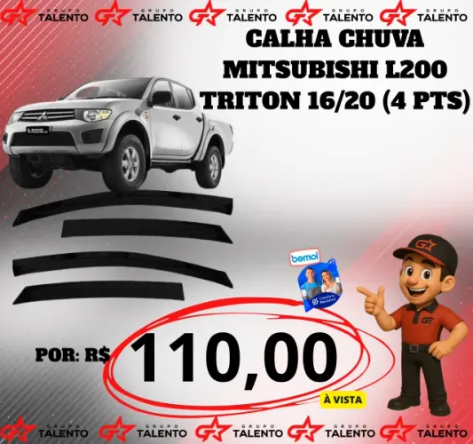 CALHA CHUVA L200 (4PORTAS)