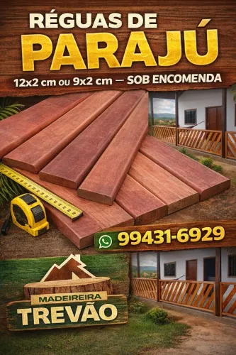Réguas PARAJÚ sob encomenda 