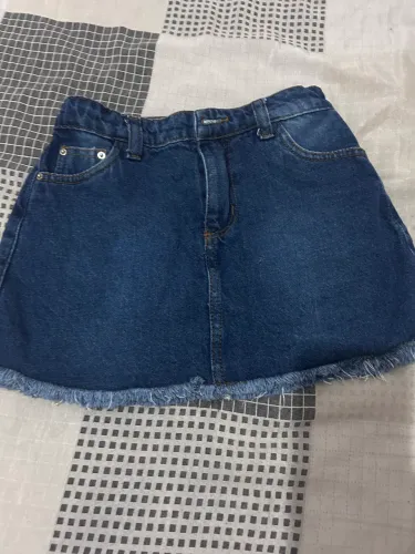 Saia jeans infantil menina 