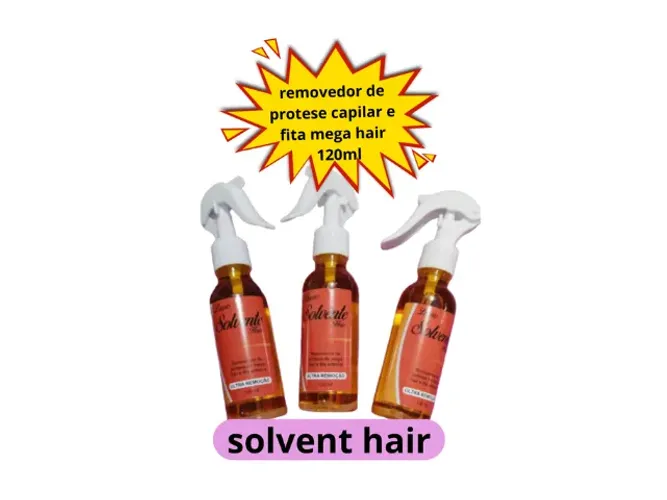 removedor de protese capilar e fita de mega hair solvent hair 120ml