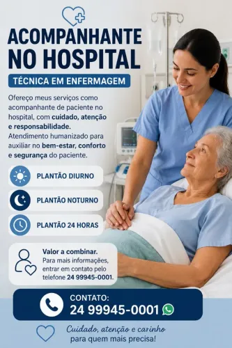 Técnica em enfermagem e cuidadora de idosos 